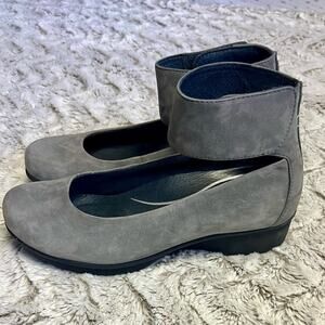 Dansko Gray Ankle Strap Loafers